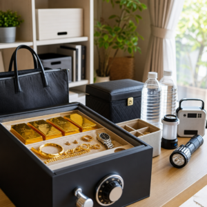 大規模断水時に金とブランド品を守る家庭の備え